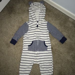COPY - Baby Striped Fleece Onepiece